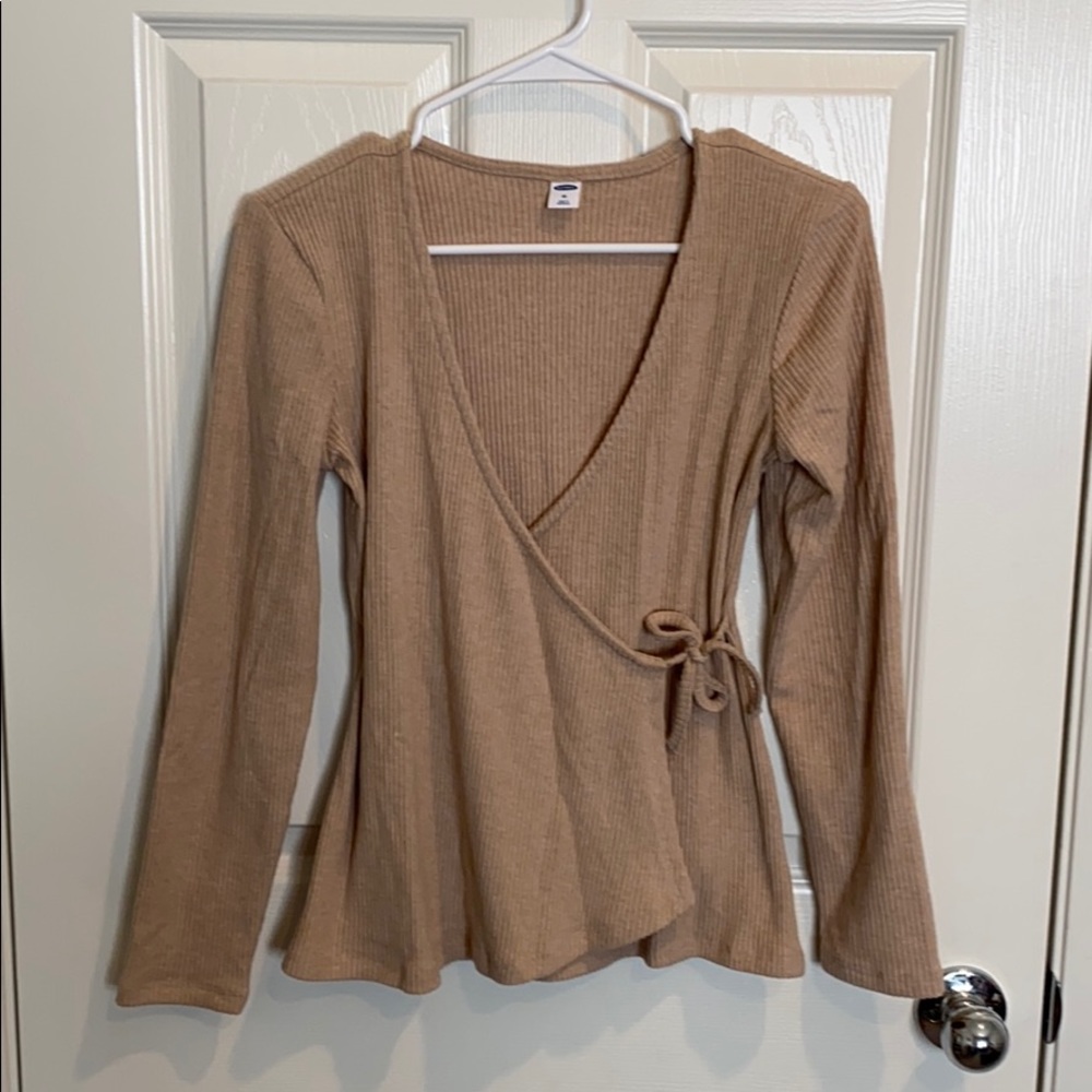 Old Navy wrap front sweater top